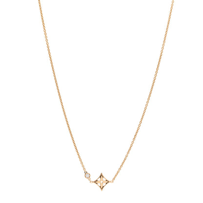 Louis Vuitton 18K Yellow Gold Diamond Idylle Blossom Pendant Necklace 1 of 4