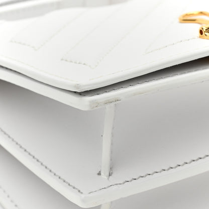 Off-White Calfskin Diag Binder Flap Bag White 10 of 13