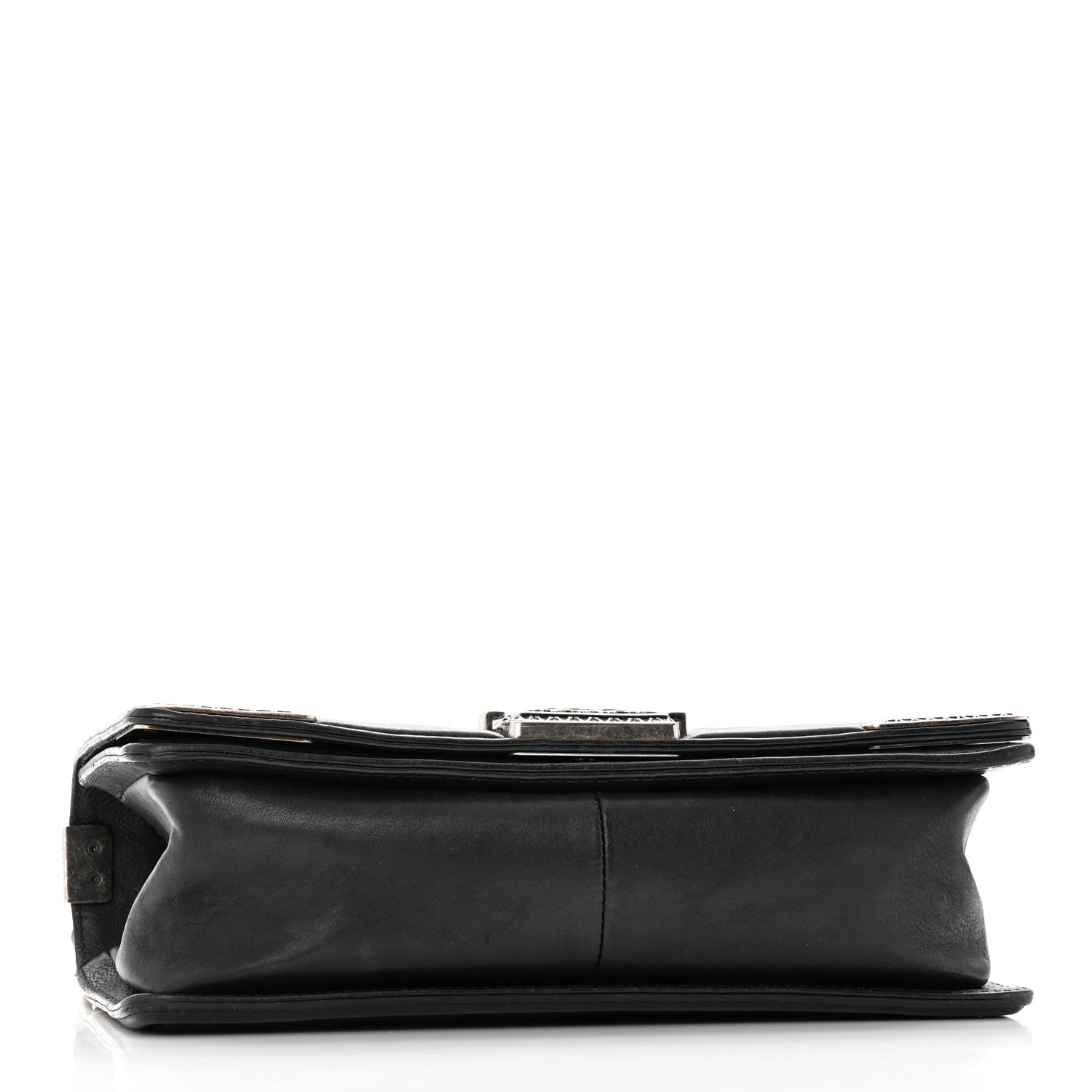 Chanel Calfskin Quilted Metal Embellished Paris Dallas Medium Boy Flap Black 4 of 21