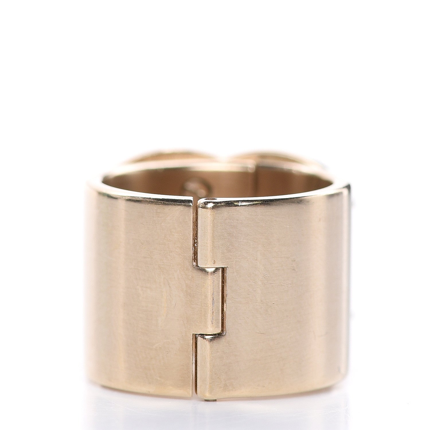 Chanel Metal CC Ring 6.5 Gold 3 of 6
