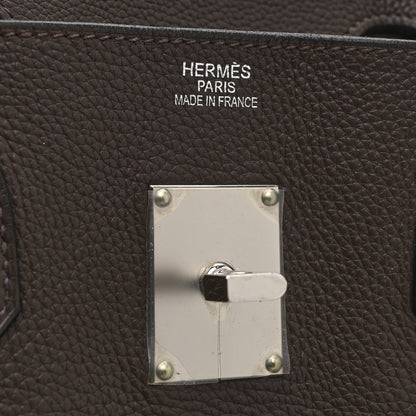 Hermes Taurillon Clemence JPG Birkin 42 Chocolate 5 of 10