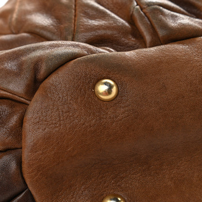 Miu Miu Nappa Large Patchwork Tote Brown 11 of 23