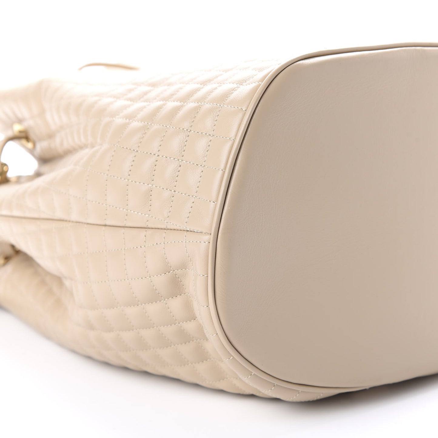 Calfskin Quilted Small C Backpack Nude