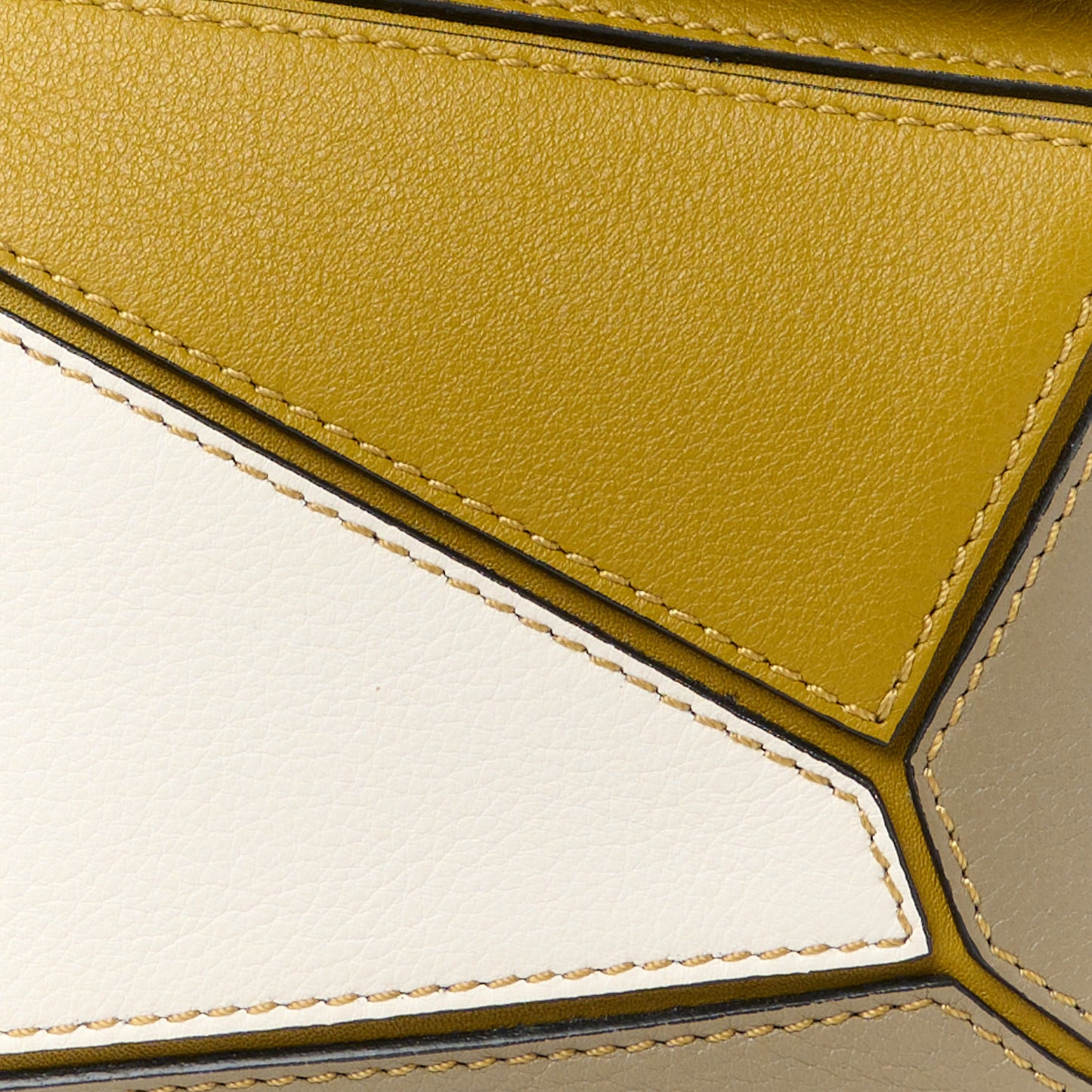 Calfskin Mini Puzzle Bag Ochre