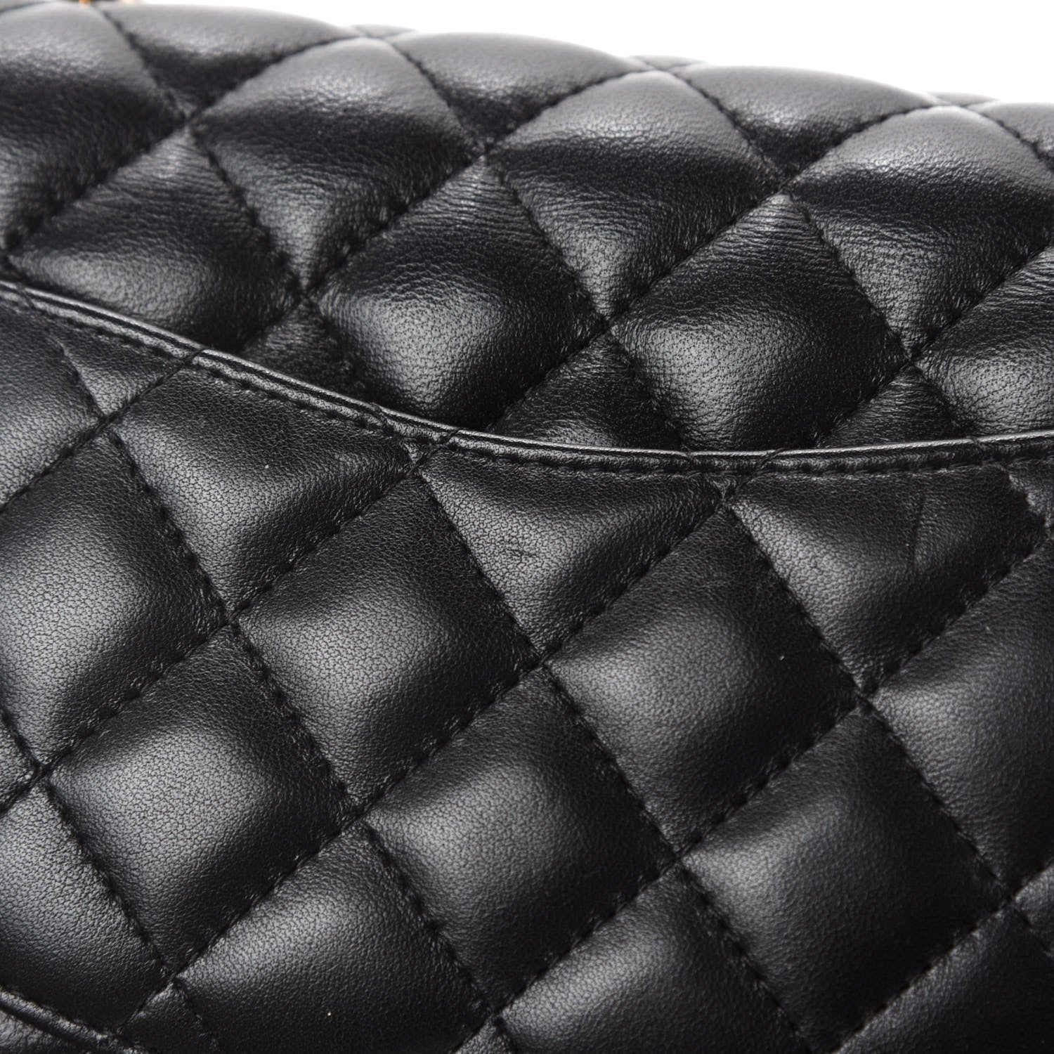 Chanel Lambskin Quilted Mini Square Flap Black 8 of 12