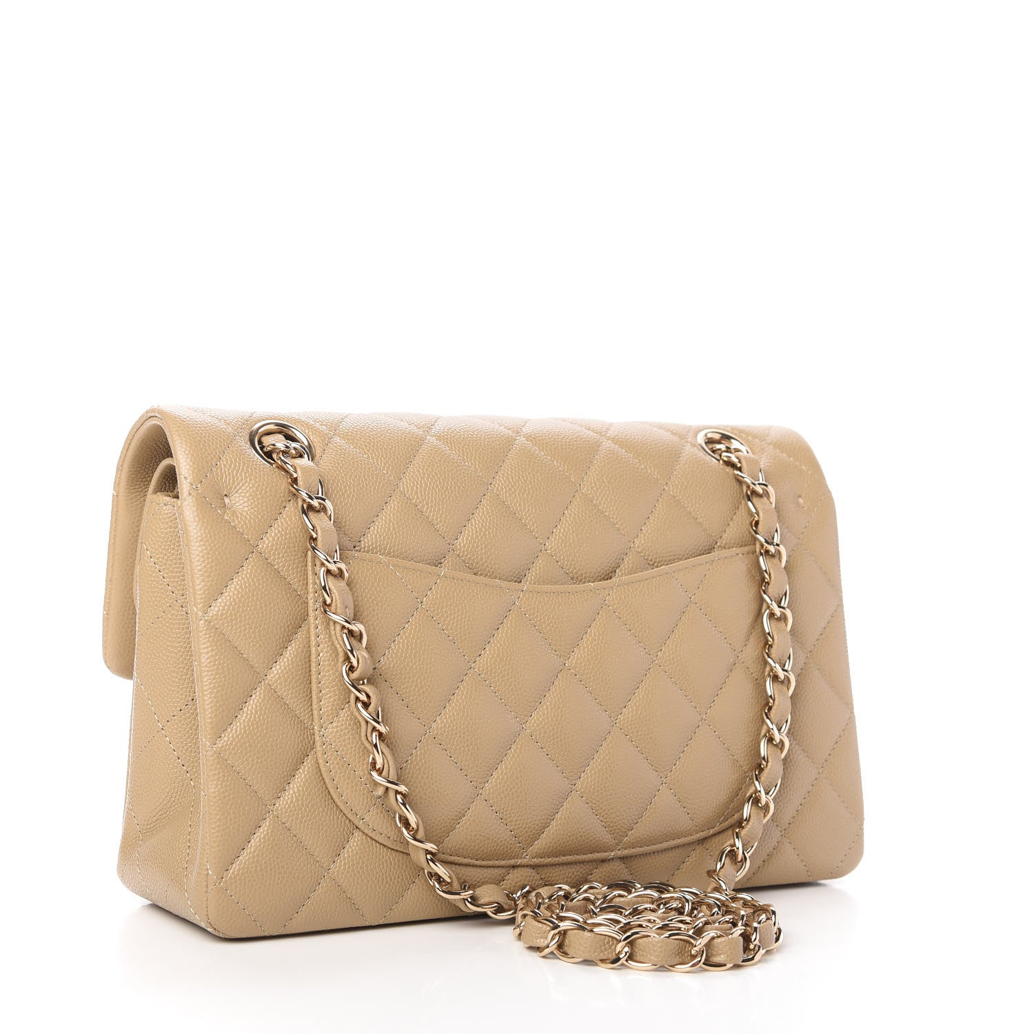 Chanel Caviar Quilted Small Double Flap Dark Beige 3 of 11