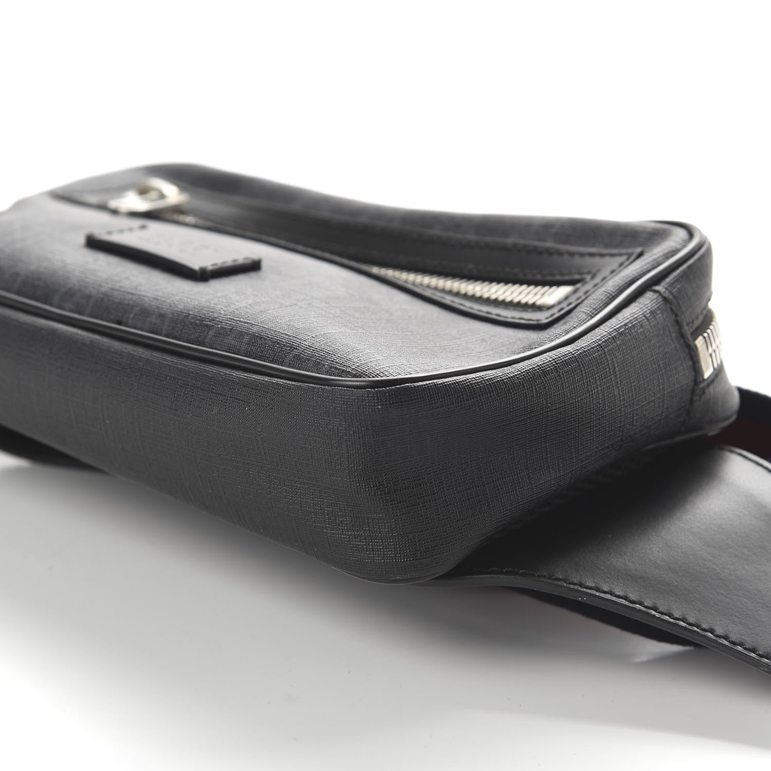 Gucci Soft GG Supreme Monogram Web Belt Bag Black Grey 7 of 11