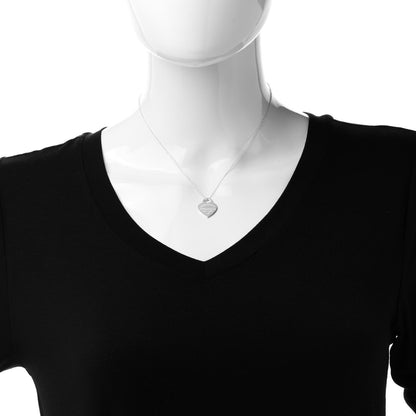 Tiffany Sterling Silver Small Return to Tiffany Heart Pendant Necklace 2 of 8