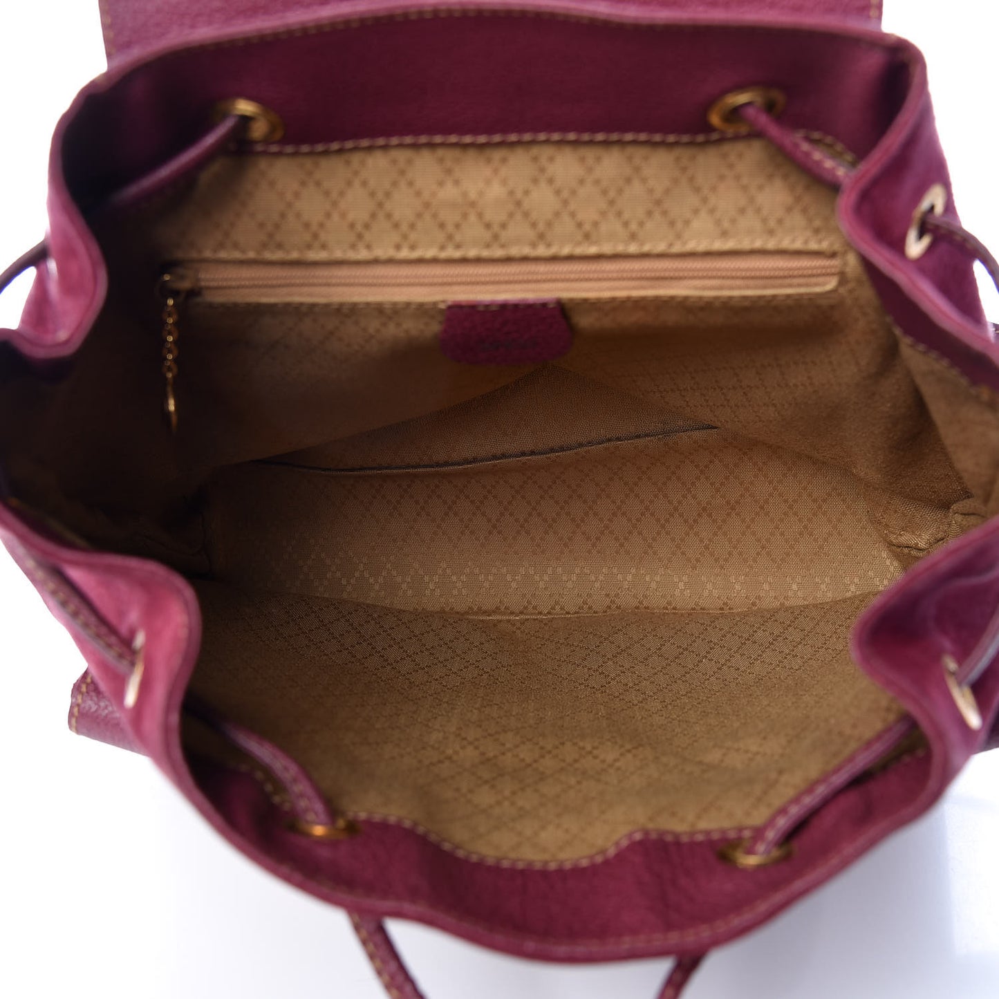Suede Bamboo Backpack Purple