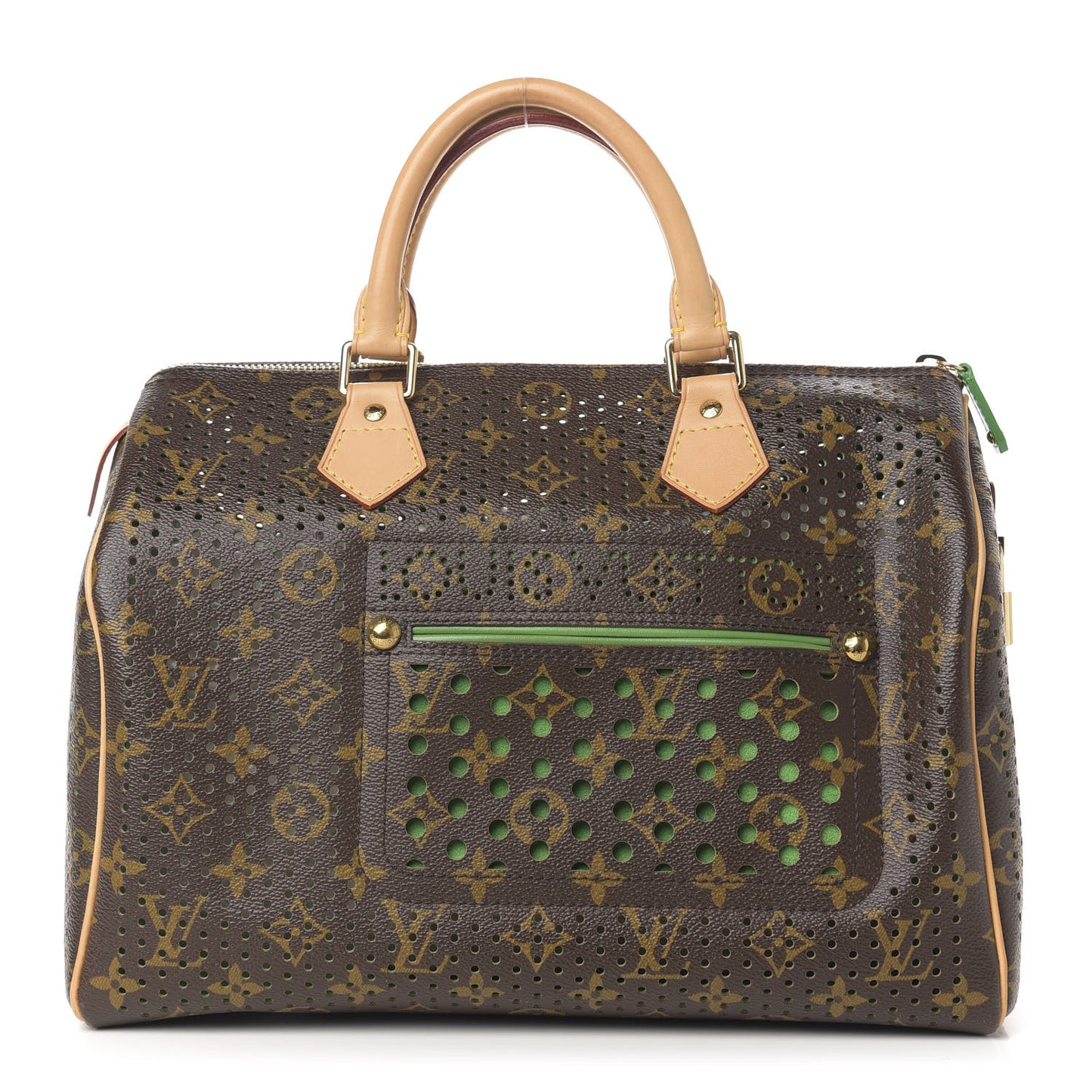 Monogram Perforated Speedy 30 Green