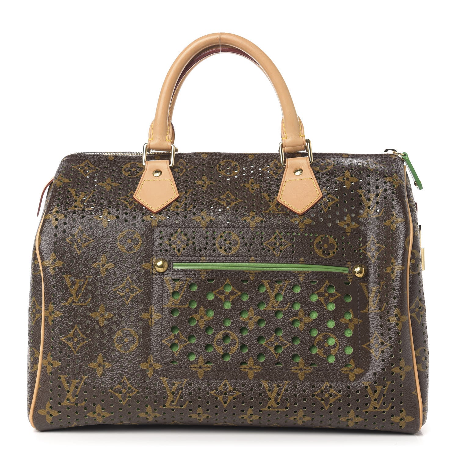 Louis Vuitton Monogram Perforated Speedy 30 Green 1 of 9