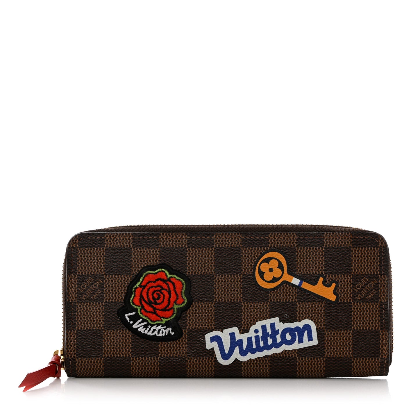 Damier Ebene Patches Clemence Wallet