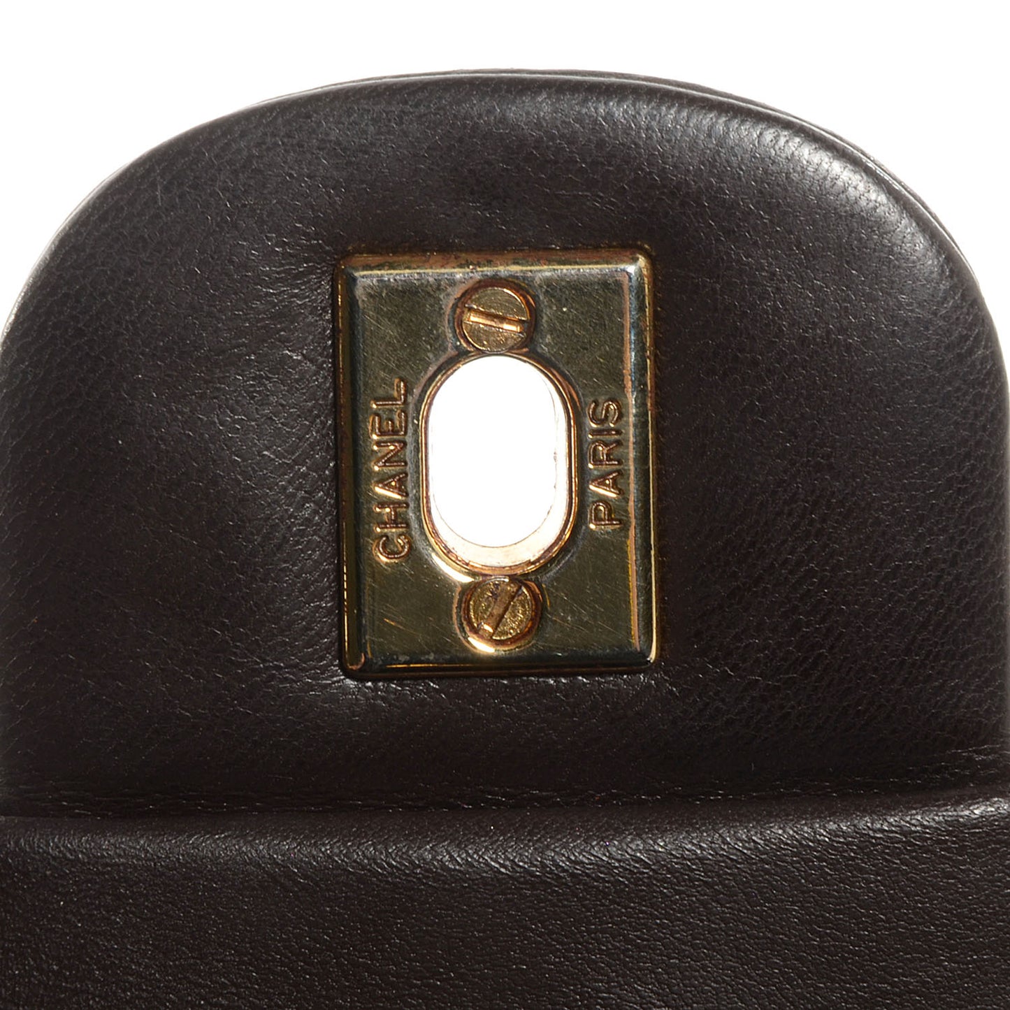 Lambskin Medium Double Flap Brown