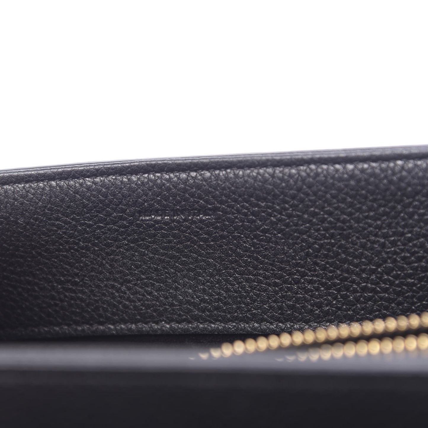Grained Calfskin Small 16 Top Handle Bag Black