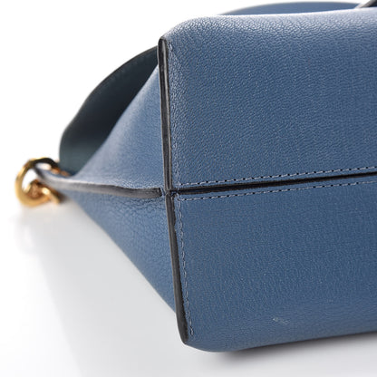 Loewe Goatskin Avenue Shoulder Bag Steel Blue 5 of 9