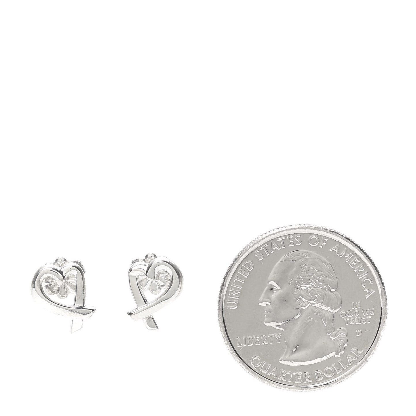 Sterling Silver Mini Paloma Picasso Loving Heart Earrings