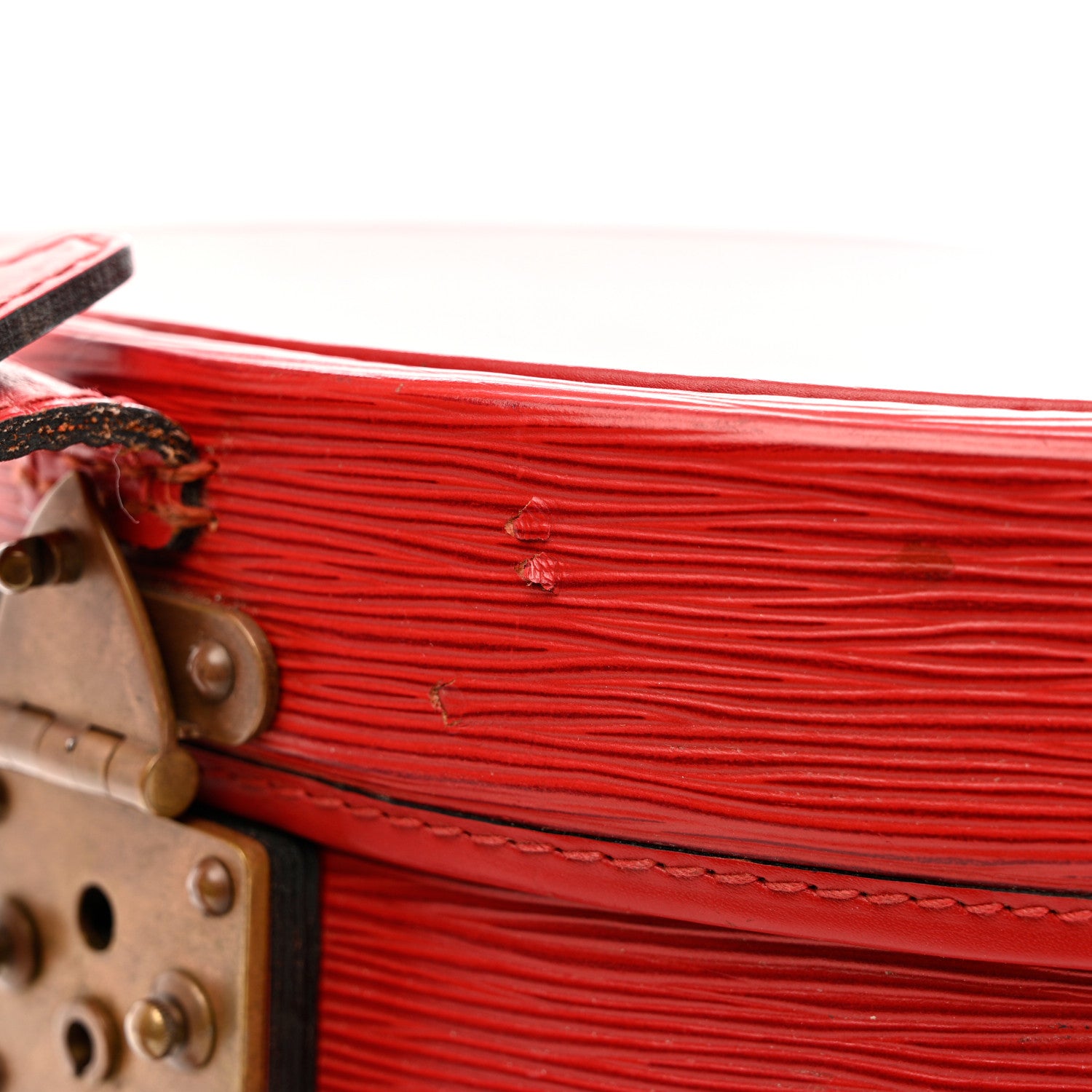 Louis Vuitton Epi Boite Chapeaux 30 Castillan Red 11 of 14