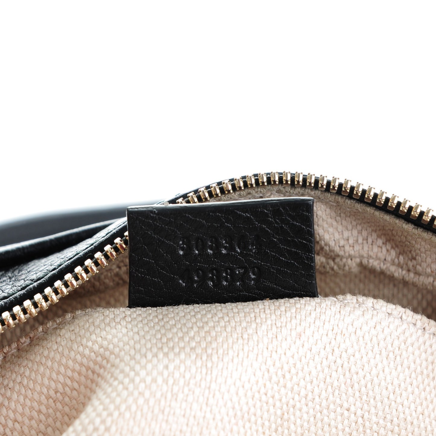 Pebbled Calfskin Small Soho Disco Bag Black
