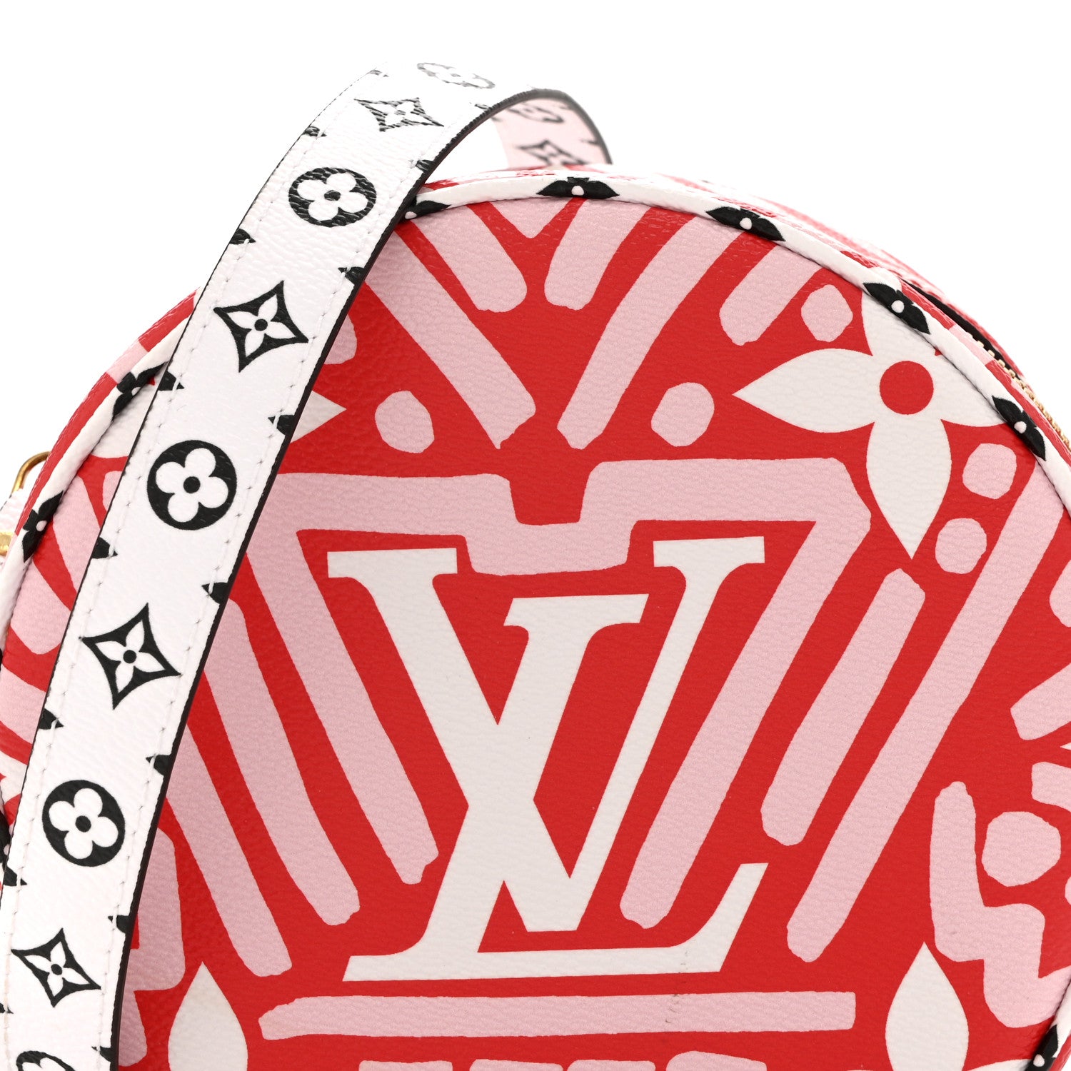 Louis Vuitton Monogram Giant Crafty Boite Chapeau Souple PM Rouge Rose Creme 7 of 9
