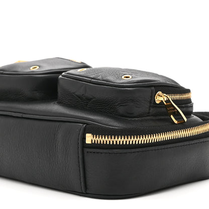 Louis Vuitton Calfskin Monogram Embossed Utility Crossbody Black 9 of 9