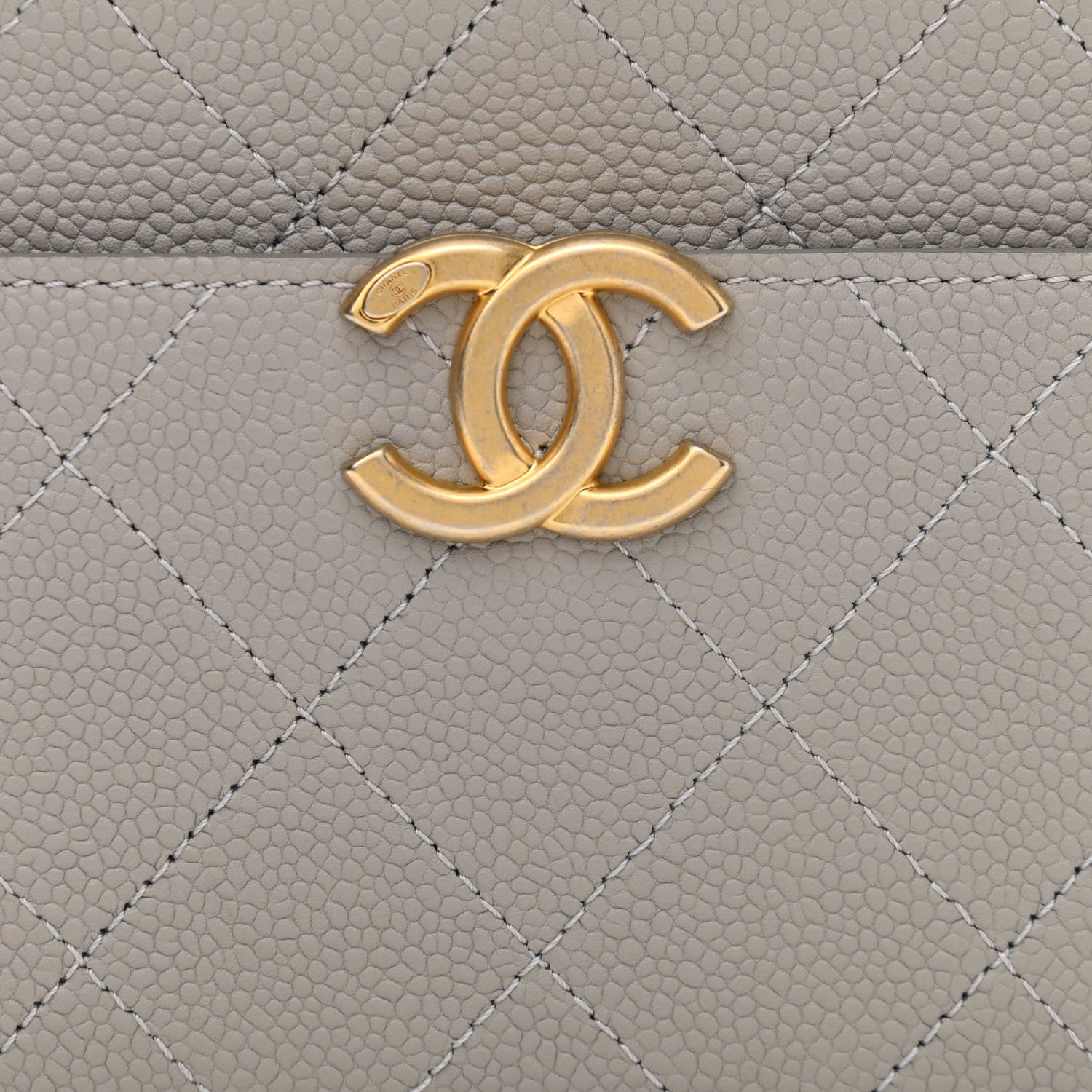 Chanel Caviar Stitched Waist Bag Light Grey 8 of 10
