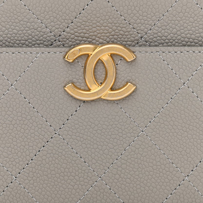 Chanel Caviar Stitched Waist Bag Light Grey 8 of 10
