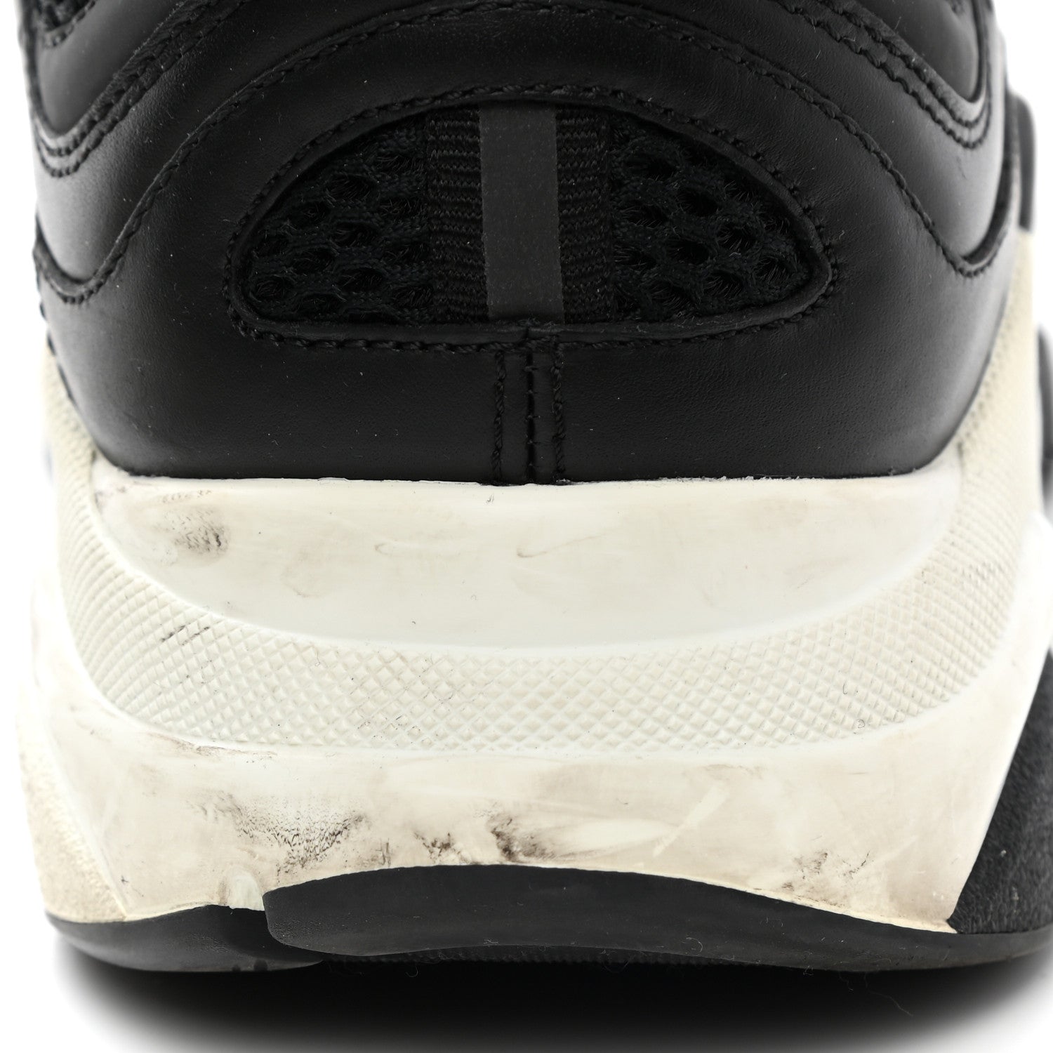 Christian Dior Technical Mesh Calfskin Mens B22 Sneakers 41 Black 7 of 13