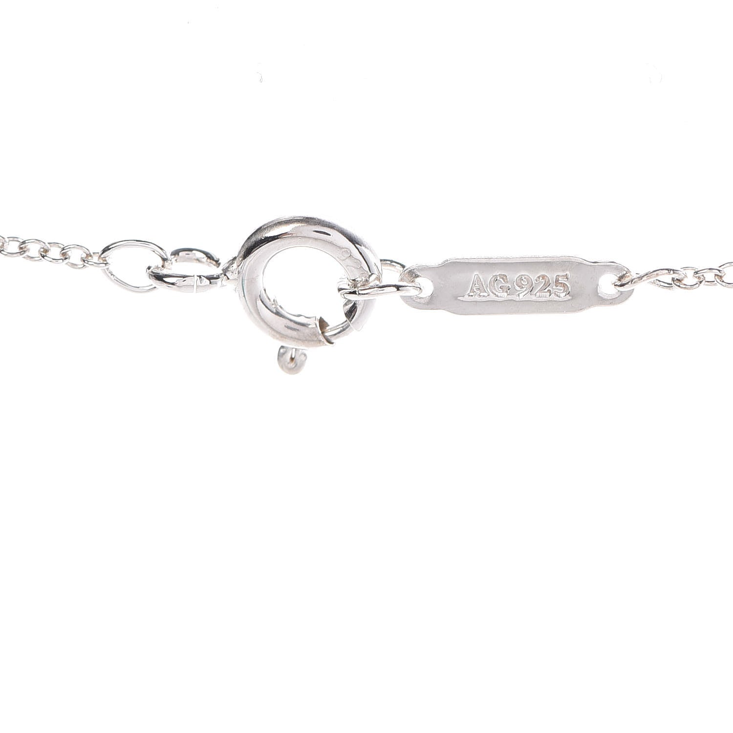 Tiffany Sterling Silver Twist Knot Pendant Necklace 5 of 6