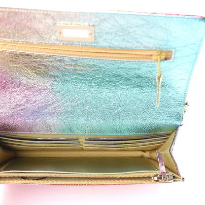 Chanel Metallic Goatskin Quilted 2.55 Reissue Wallet on Chain WOC Multicolor 4 of 9