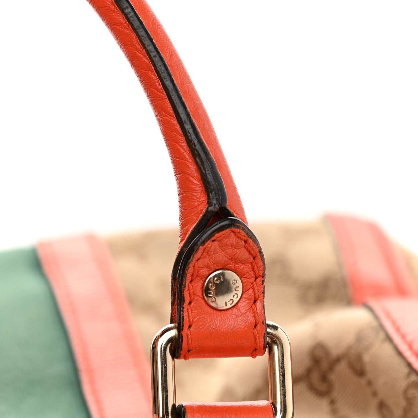 Monogram Vintage Web Medium Boston Orange