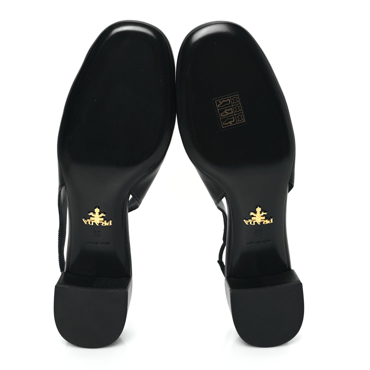 Nappa Triangle Bow 45mm Slingback Pumps 39 Black