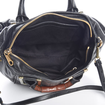 Chloe Tumbled Lambskin Medium Ethel Satchel Black 6 of 8