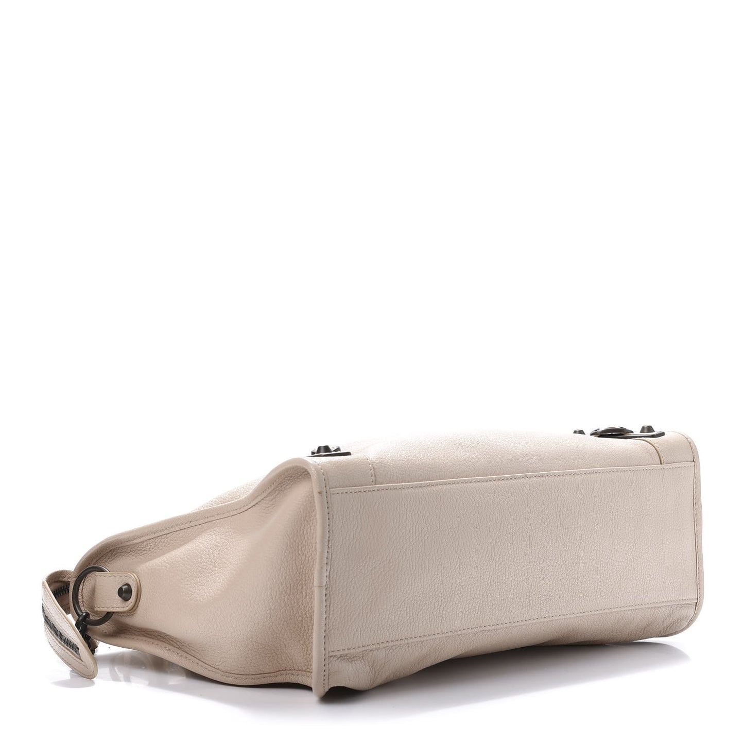 Chevre Classic Metallic Edge Hardware City Beige Tapioca