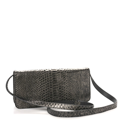 Tom Ford Snakeskin Natalia East-West Shoulder Bag Black 3 of 8