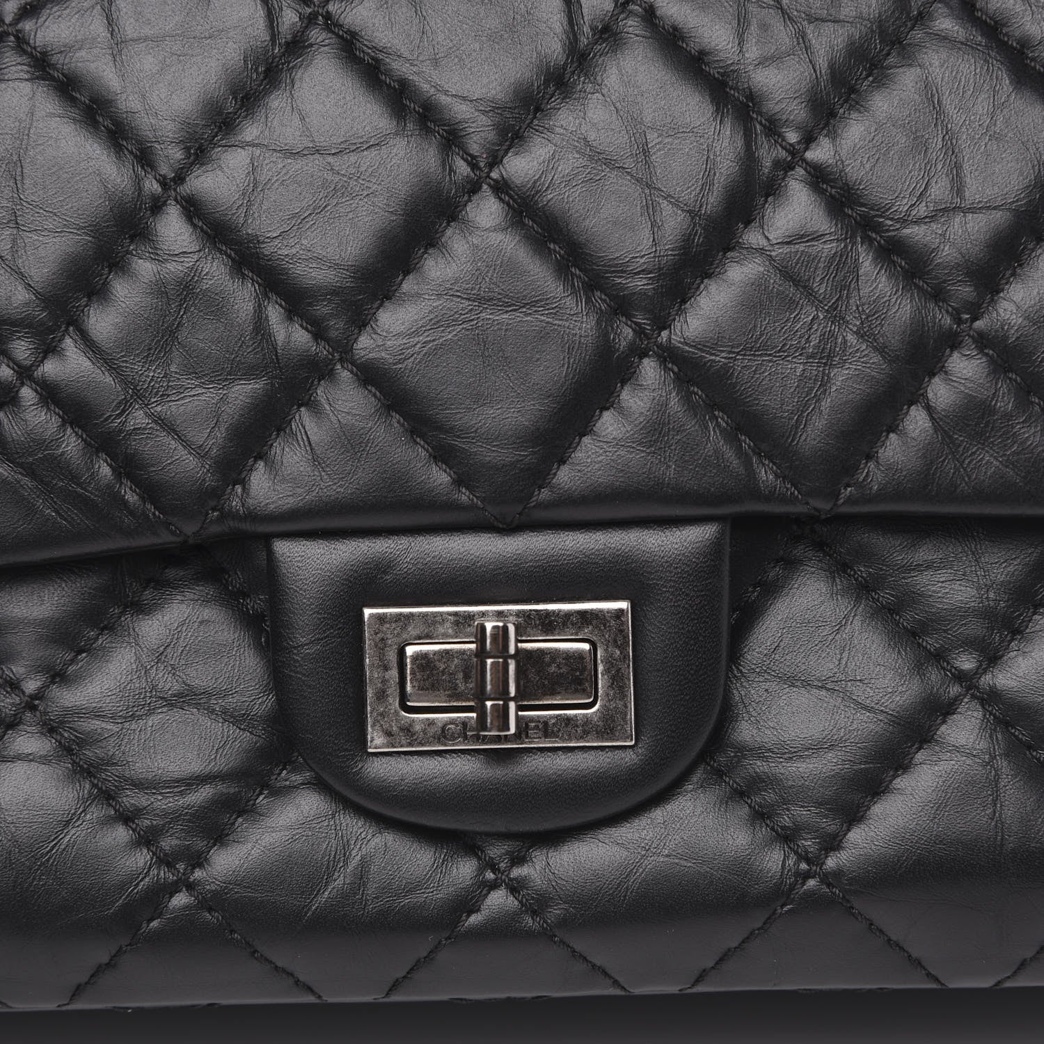 Chanel Aged Calfskin Quilted 2.55 Reissue 226 Flap Black 11 of 11