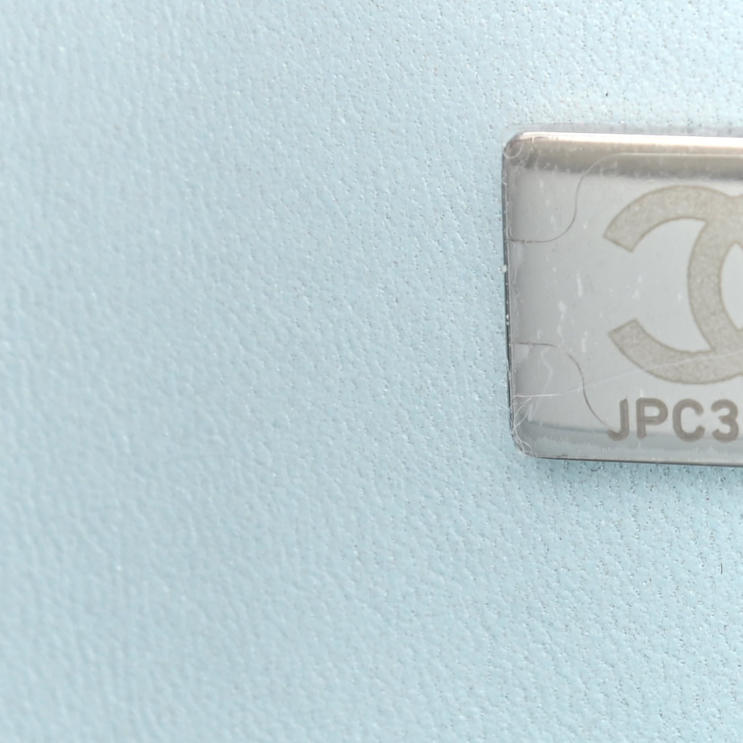 Chanel Perforated Lambskin Quilted Medium Double Flap Light Blue Light Purple White 7 of 11
