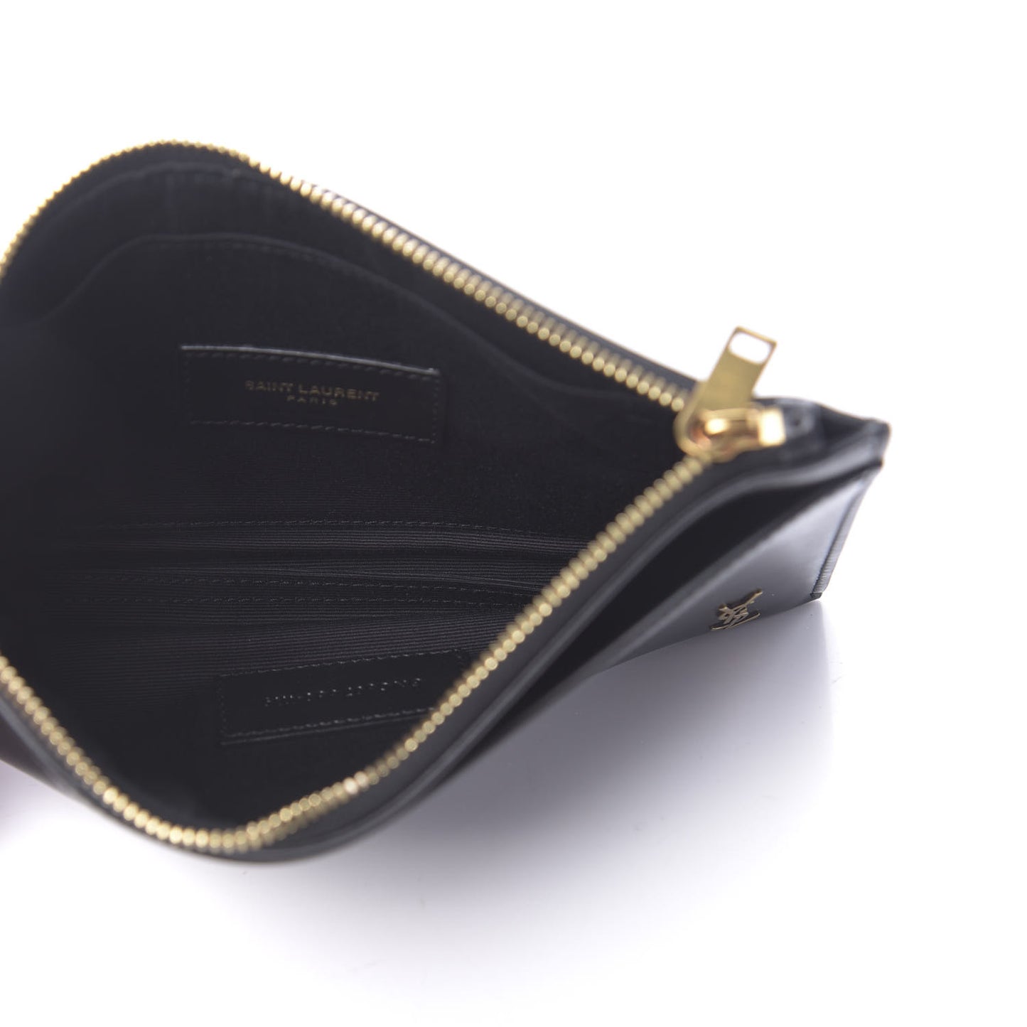 Smooth Calfskin Monogram Bill Pouch Black