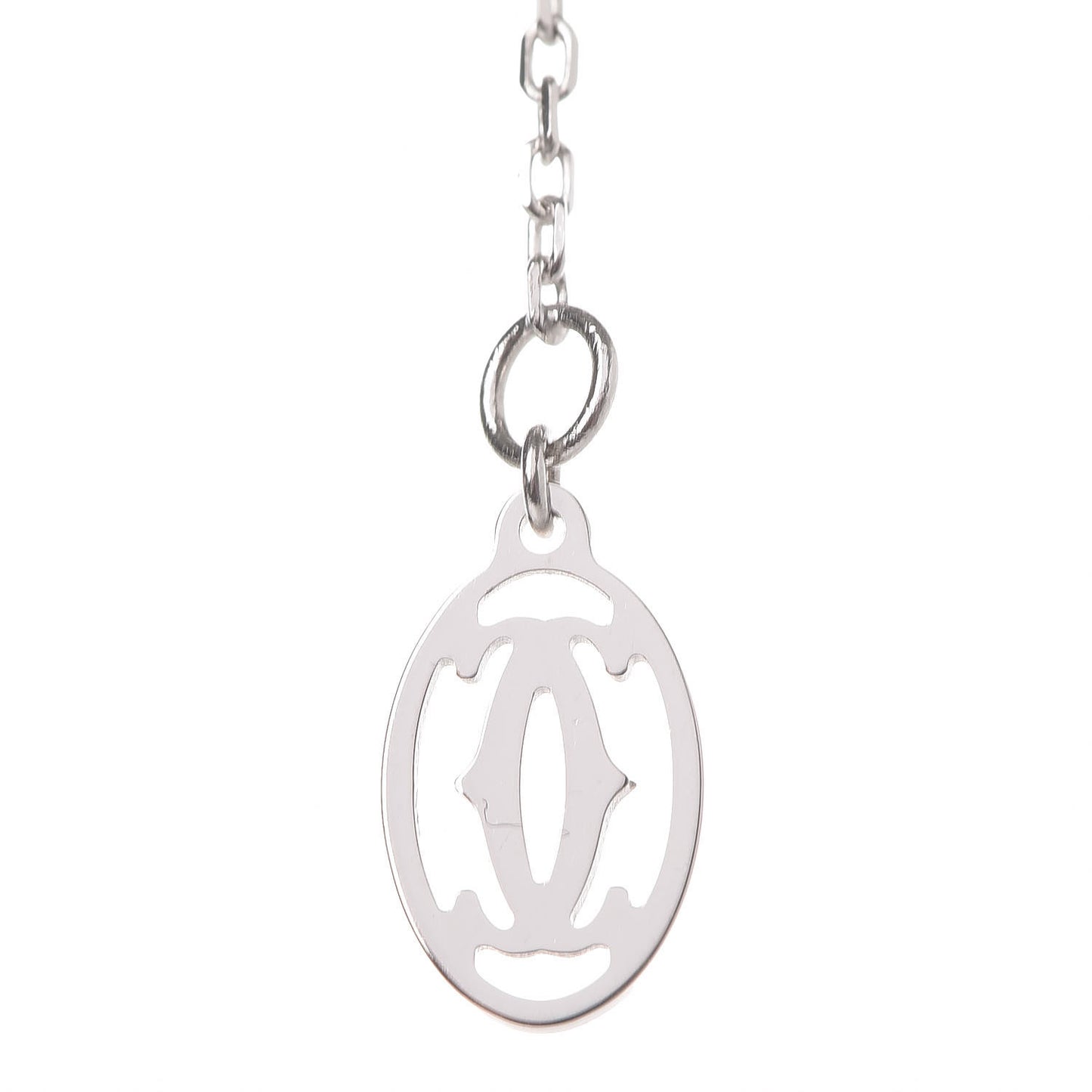 18K White Gold Diamond D'Amour Heart Pendant Necklace
