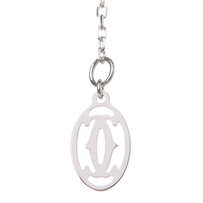Cartier 18K White Gold Diamond D'Amour Heart Pendant Necklace 5 of 7