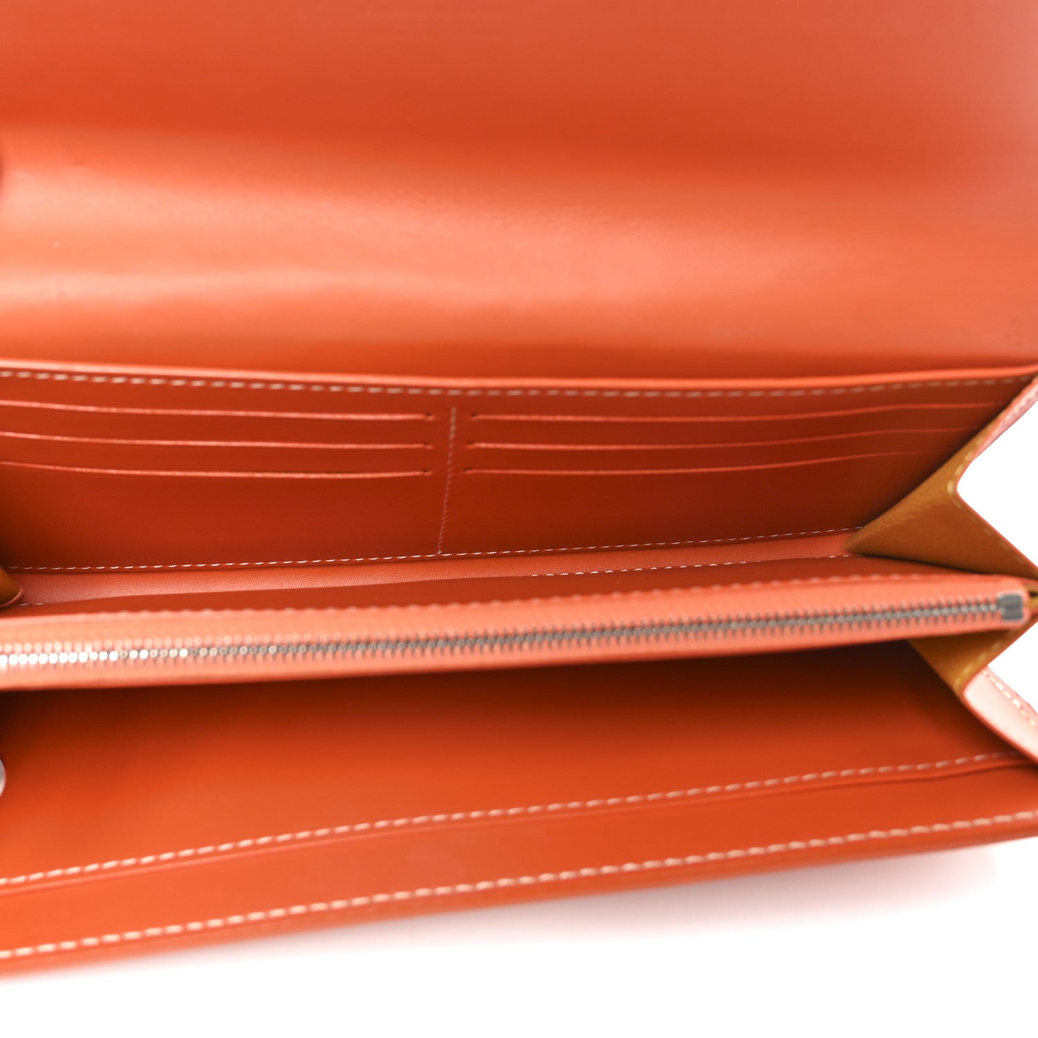 Goyard Goyardine Varenne Long Wallet Orange 5 of 6