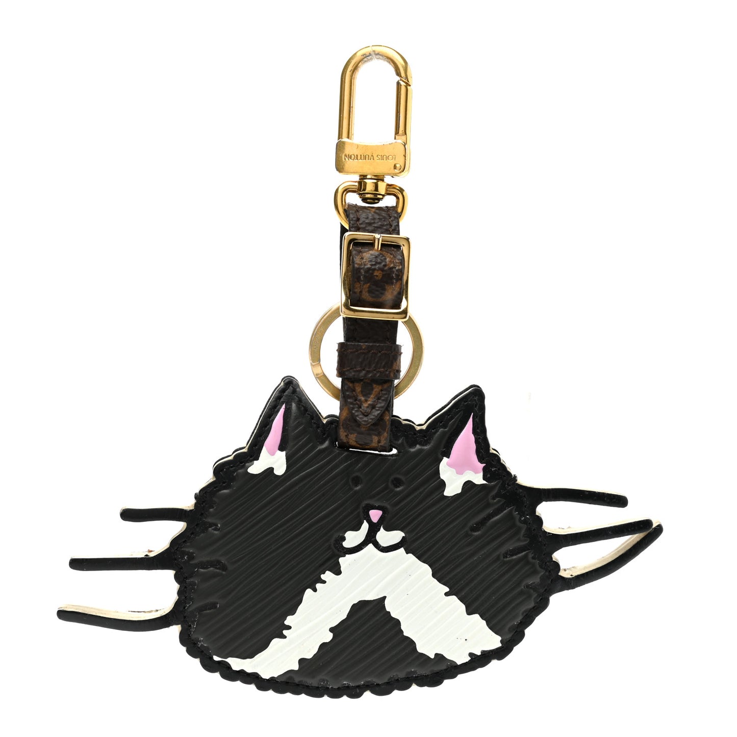 Epi Monogram Catogram Bag Charm Key Holder Gris
