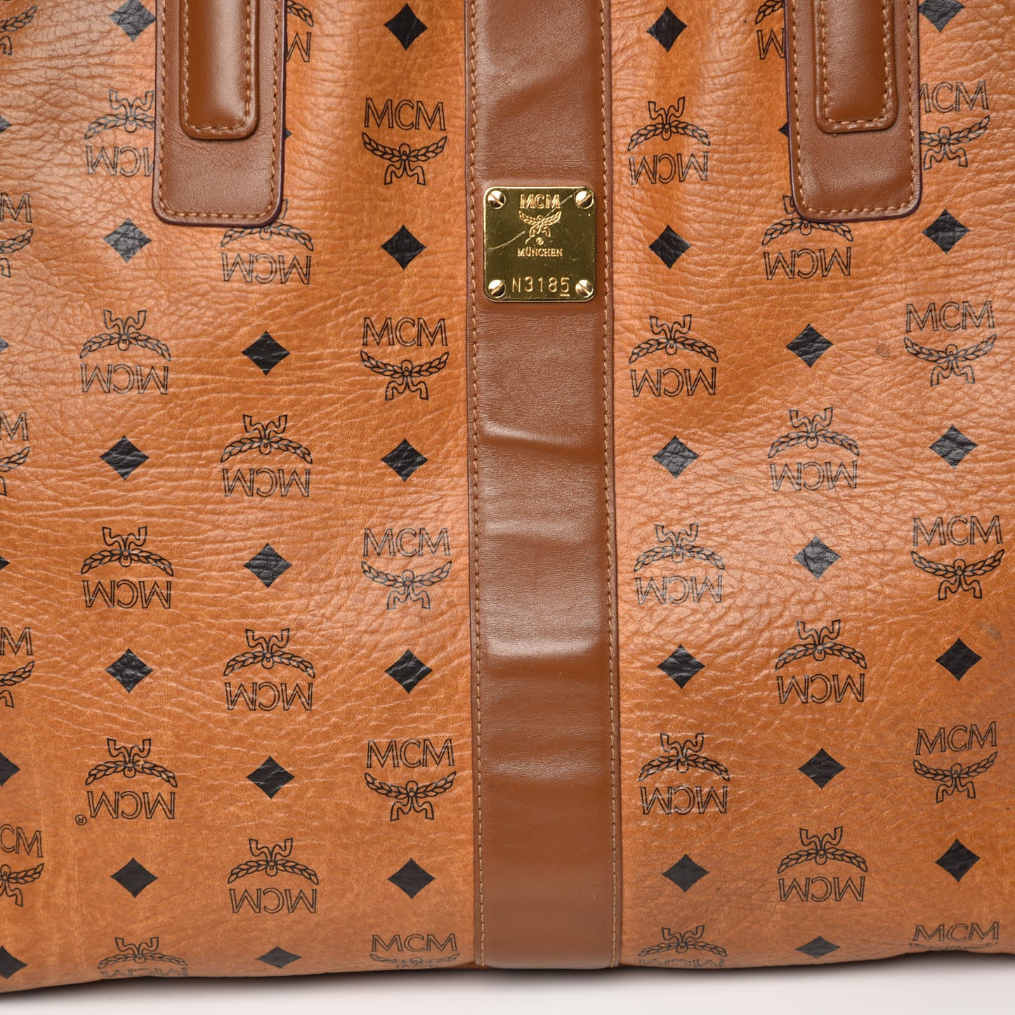 Visetos Large Liz Reversible Shopper Tote Cognac
