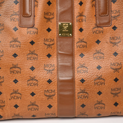 MCM Visetos Large Liz Reversible Shopper Tote Cognac 15 of 32