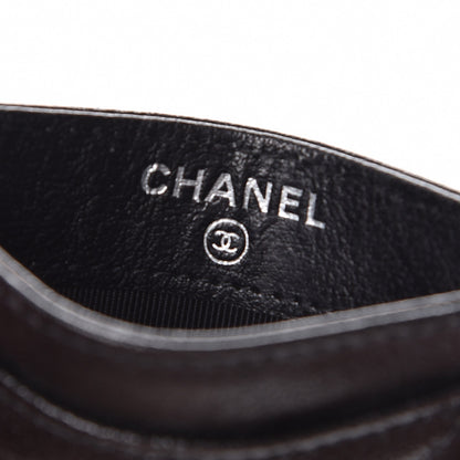 Chanel Glazed Calfskin Quilted Card Holder Black 6 of 8