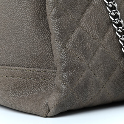 Chanel Iridescent Caviar Medium Lady Pearly Flap Khaki 14 of 18