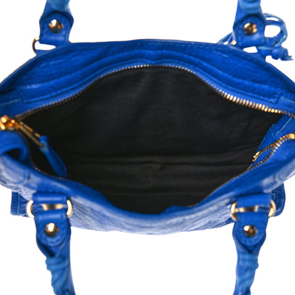 Balenciaga Agneau Giant 12 Gold Hardware Mini City Bleu Lazuli 9 of 15