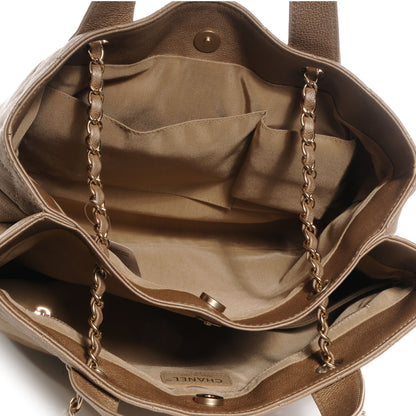 Chanel Calfskin Large Trianon Tote Gold 5 of 7