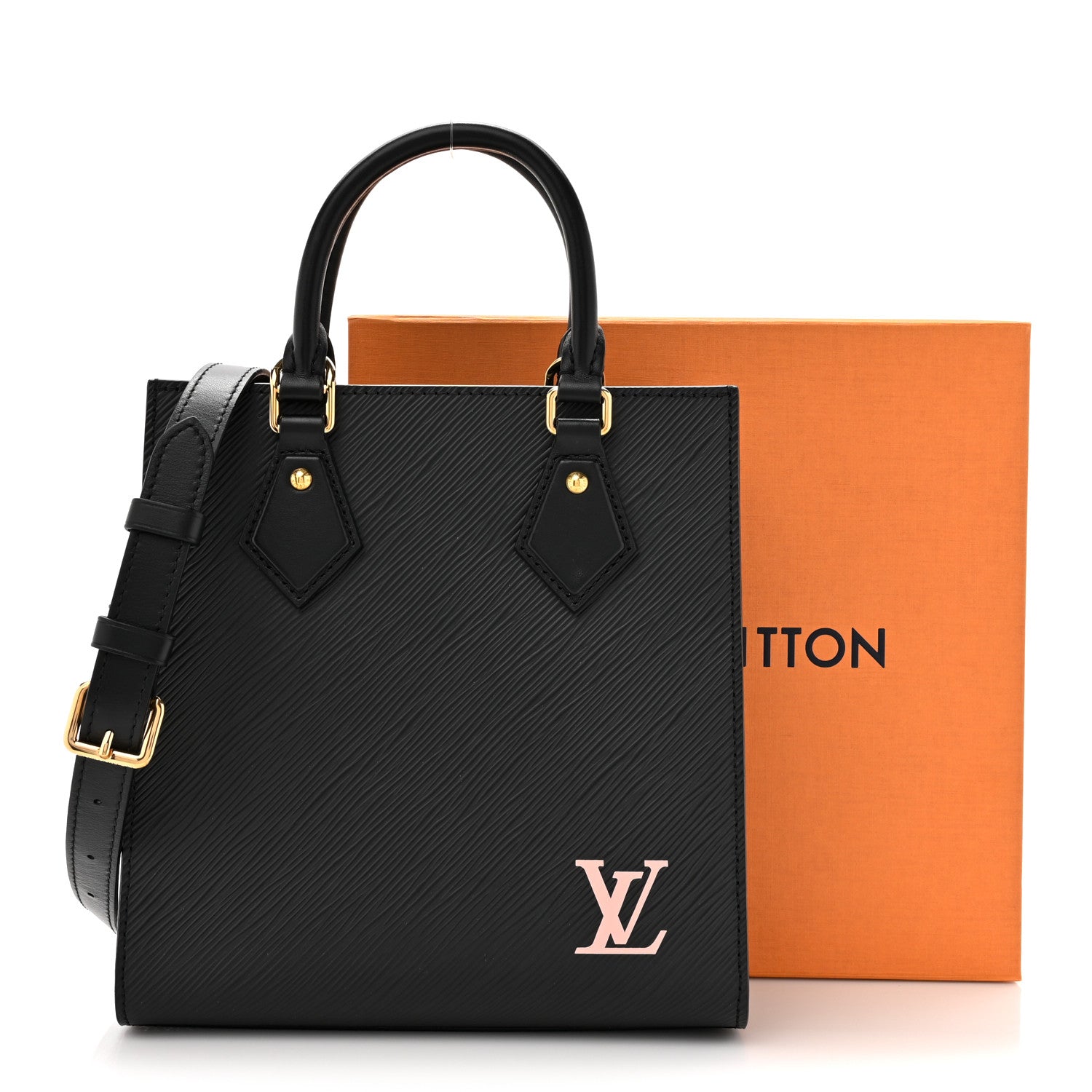 Louis Vuitton Epi Sac Plat BB Black 10 of 10