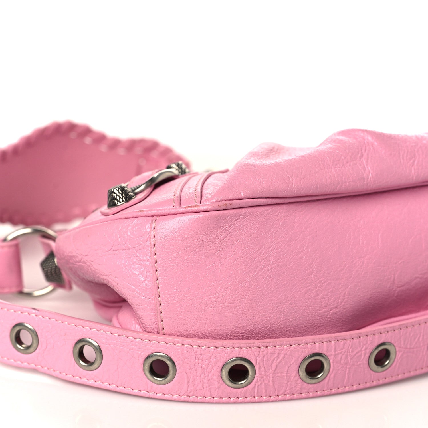 Balenciaga Agneau Arena Le Cagole Shoulder Bag XS Rose 8 of 9