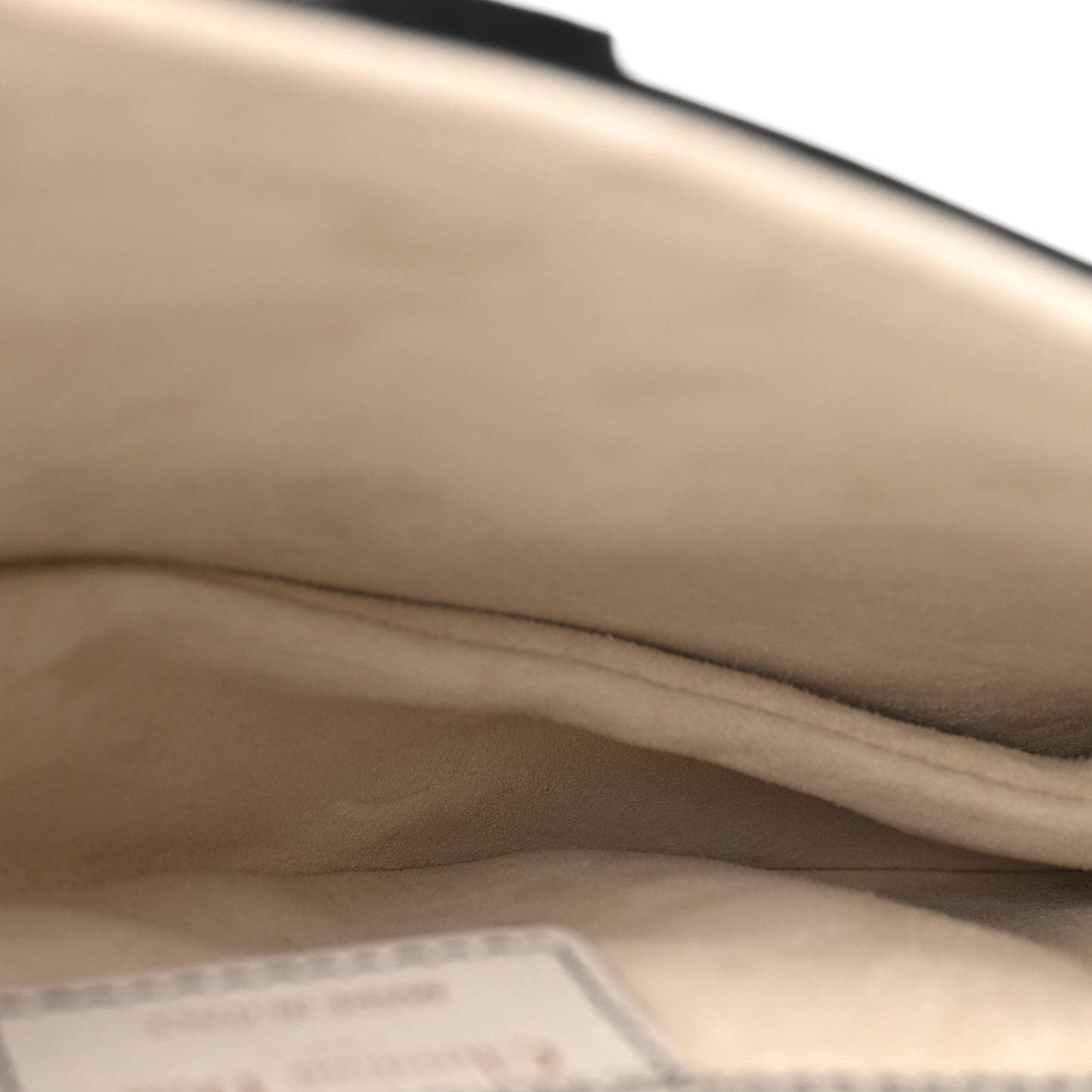 Calfskin Newspaper Printed Saddle Bag With Strap Black White